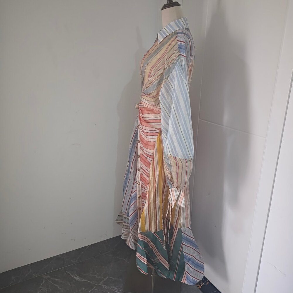 Zimmermann Rebellion Striped Midi Dress - Picture 3 of 13